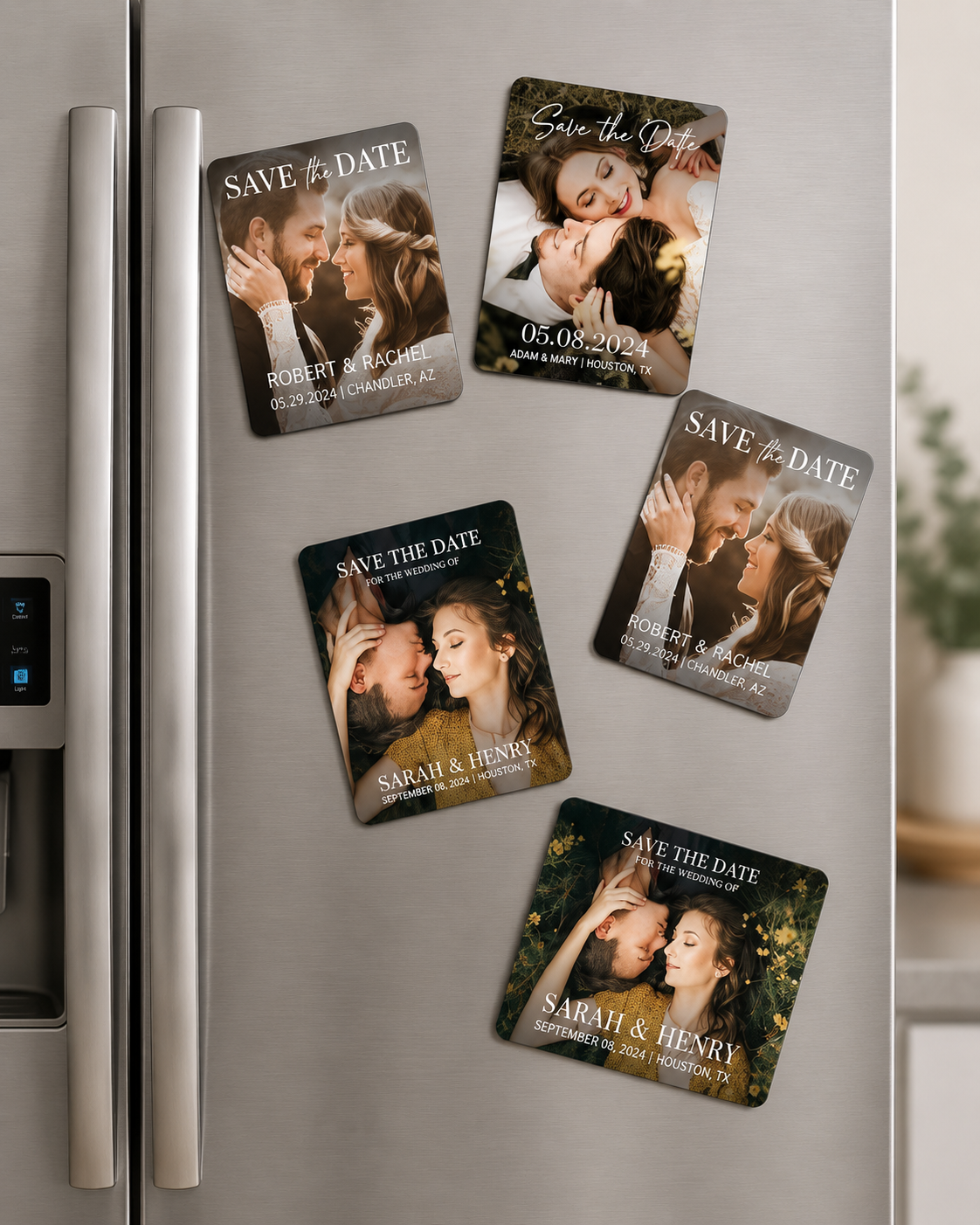 Custom photo fridge magnet